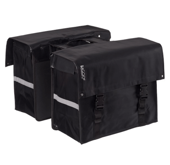 Bagoo Dubbele Fietstas XL Bisonyl - Zwart - 58L