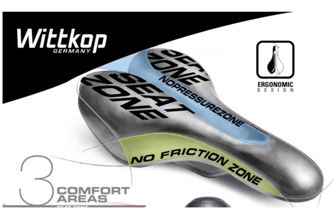 Wittkop 3.0 In Mould Gel Fietszadel - Unisex - Waterdicht - Gratis Zadelstrop