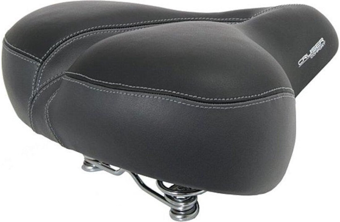 Contec Cruiser Comfort XXL Fietszadel - Unisex - Zwart