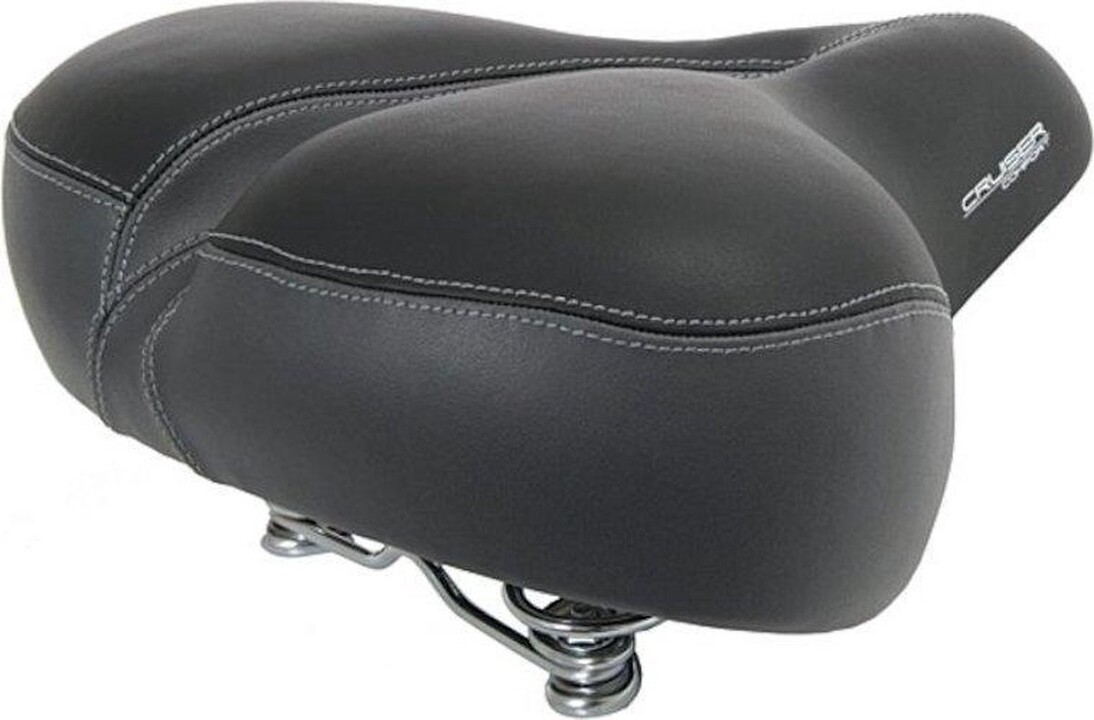 Contec Cruiser Comfort XXL Fietszadel - Unisex - Zwart