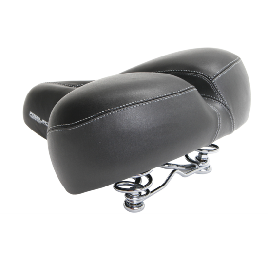 Contec Cruiser Comfort XXL Fietszadel - Unisex - Zwart