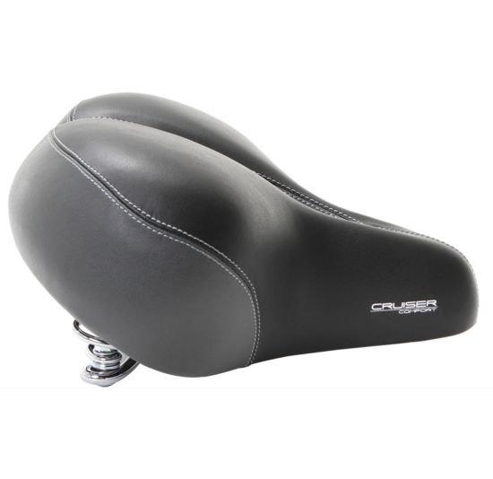 Contec Cruiser Comfort XXL Fietszadel - Unisex - Zwart
