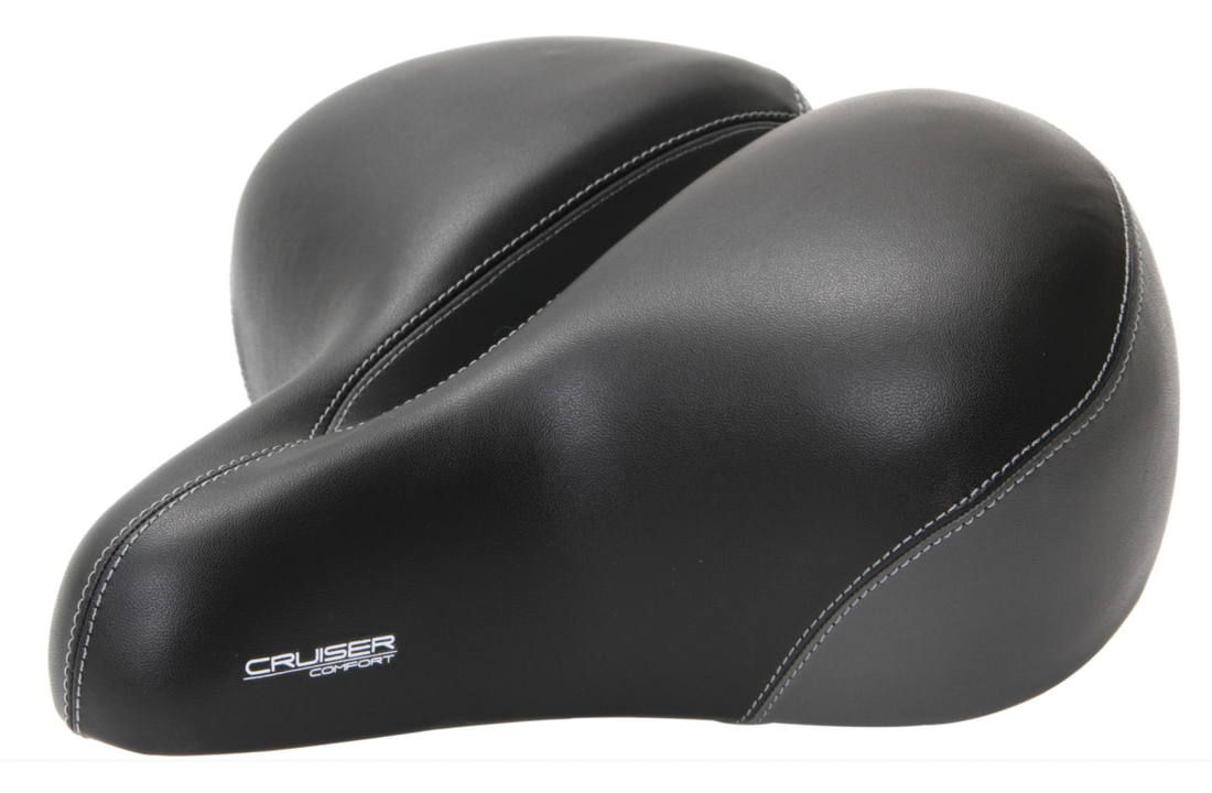 Contec Cruiser Comfort XXL Fietszadel - Unisex - Zwart