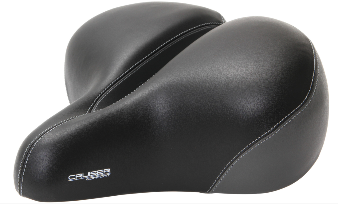 Contec Cruiser Comfort XXL Fietszadel - Unisex - Zwart