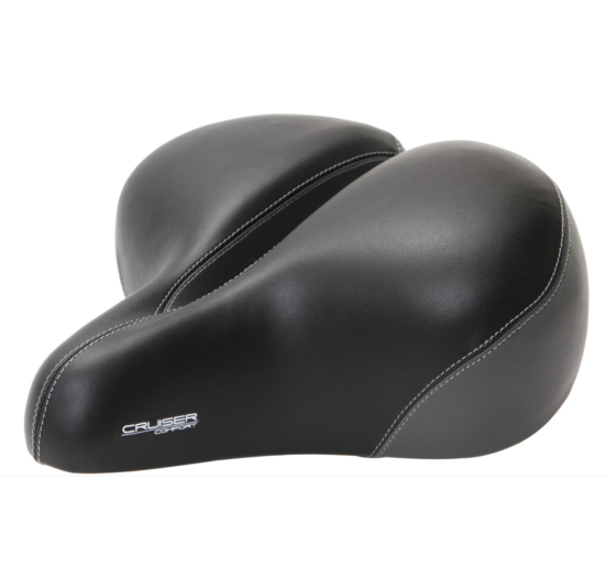 Contec Cruiser Comfort XXL Fietszadel - Unisex - Zwart