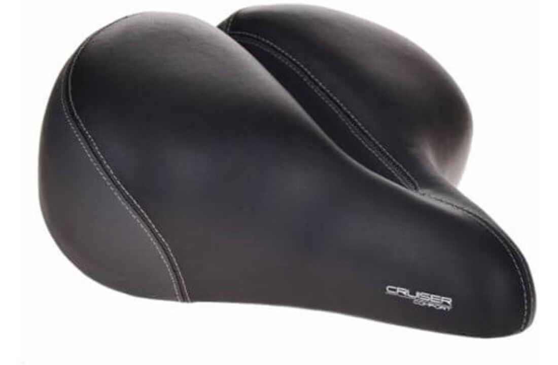 Contec Cruiser Comfort XXL Fietszadel - Unisex - Zwart