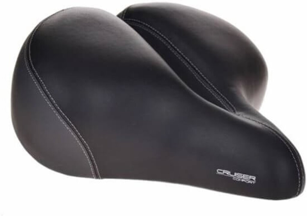 Contec Cruiser Comfort XXL Fietszadel - Unisex - Zwart