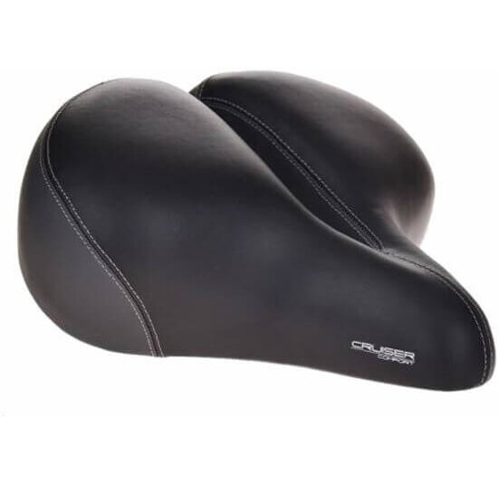 Contec Cruiser Comfort XXL Fietszadel - Unisex - Zwart