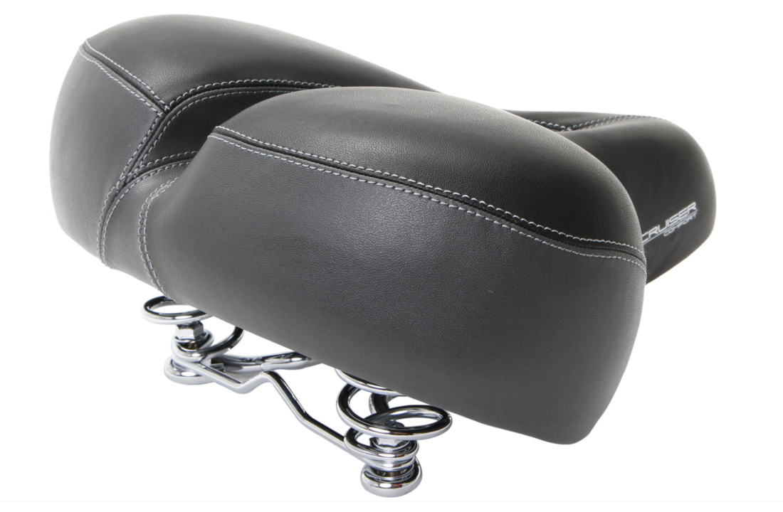 Contec Cruiser Comfort XXL Fietszadel - Unisex - Zwart