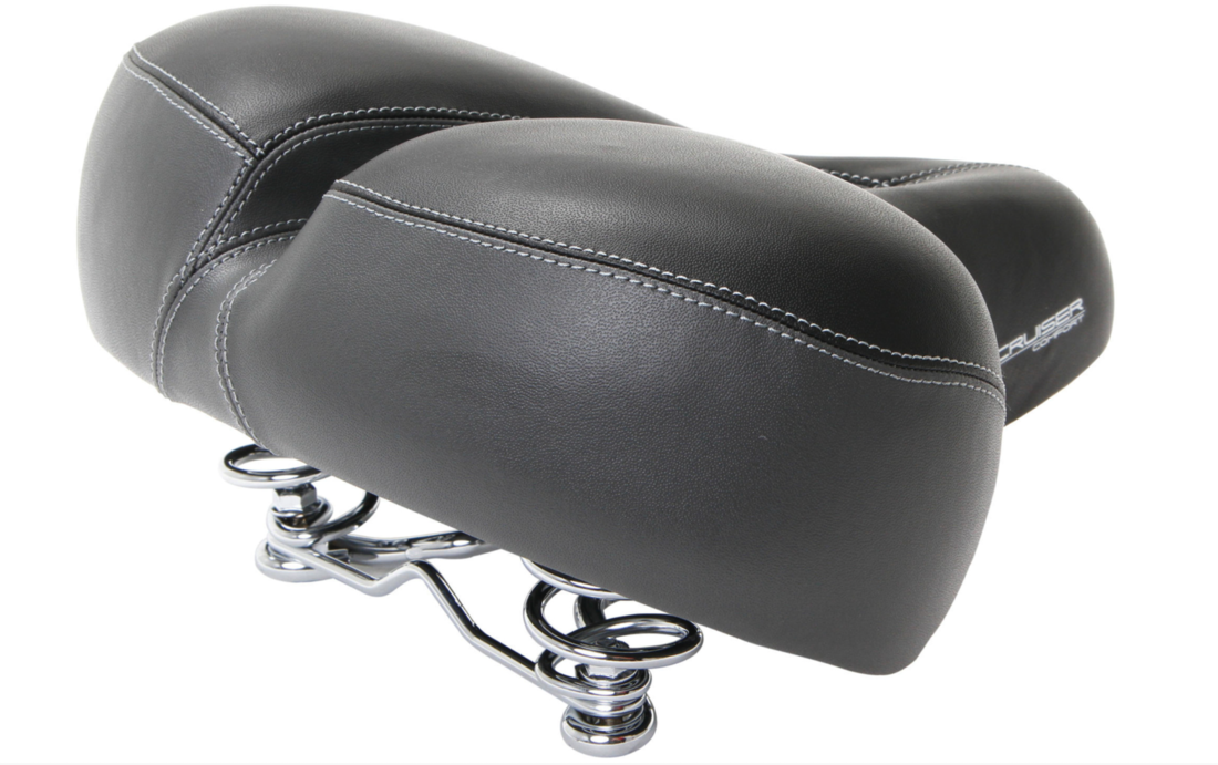 Contec Cruiser Comfort XXL Fietszadel - Unisex - Zwart