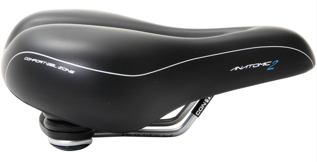 Contec City/Tour Anatomic 2 Heren Fietszadel 100% Waterdicht