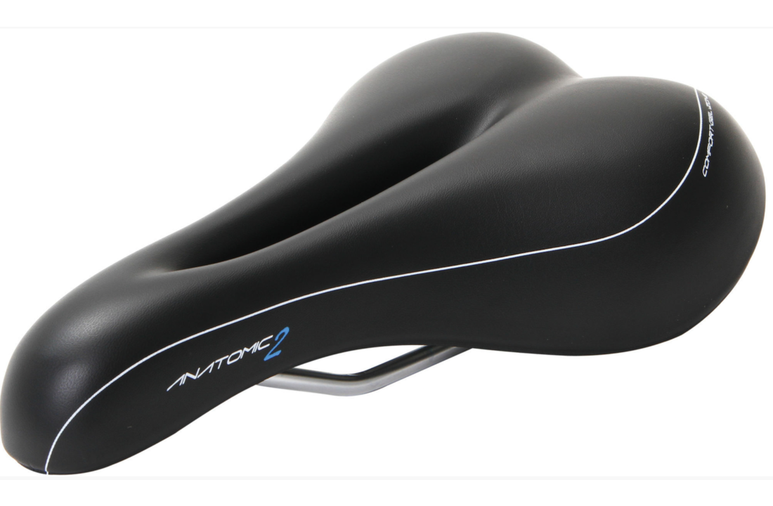 Contec Fietszadel Anatomic 2 - Trekking Zone Cut - Heren - Zwart