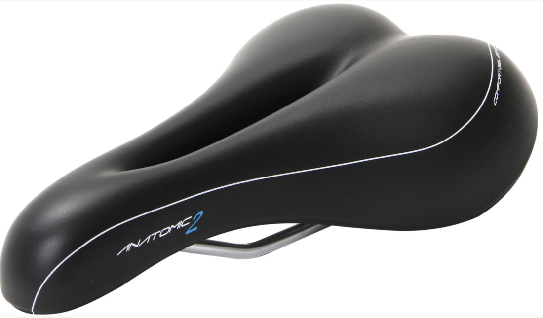 Contec Fietszadel Anatomic 2 - Trekking Zone Cut - Heren - Zwart