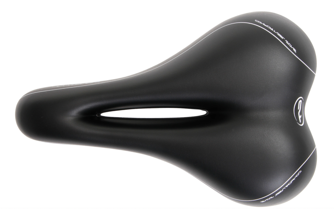 Contec Fietszadel Anatomic 2 - Trekking Zone Cut - Heren - Zwart