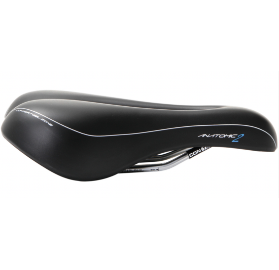 Contec Fietszadel Anatomic 2 - Trekking Zone Cut - Heren - Zwart