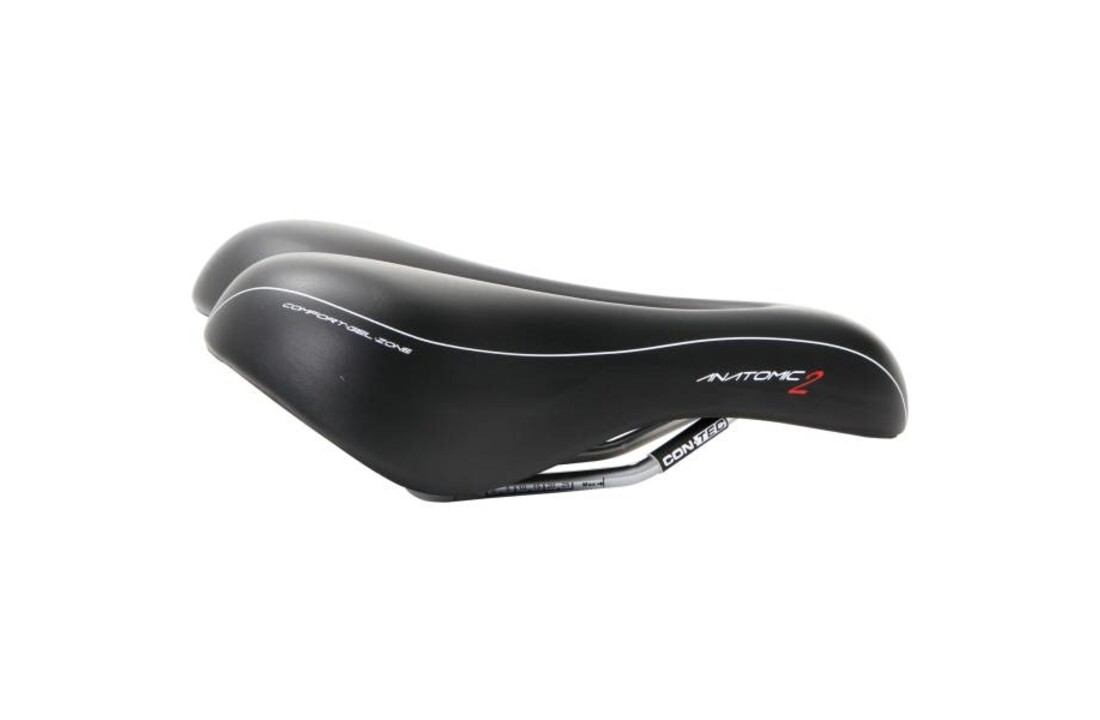 Contec Fietszadel Anatomic 2 - Trekking Zone Cut - Dames - Zwart