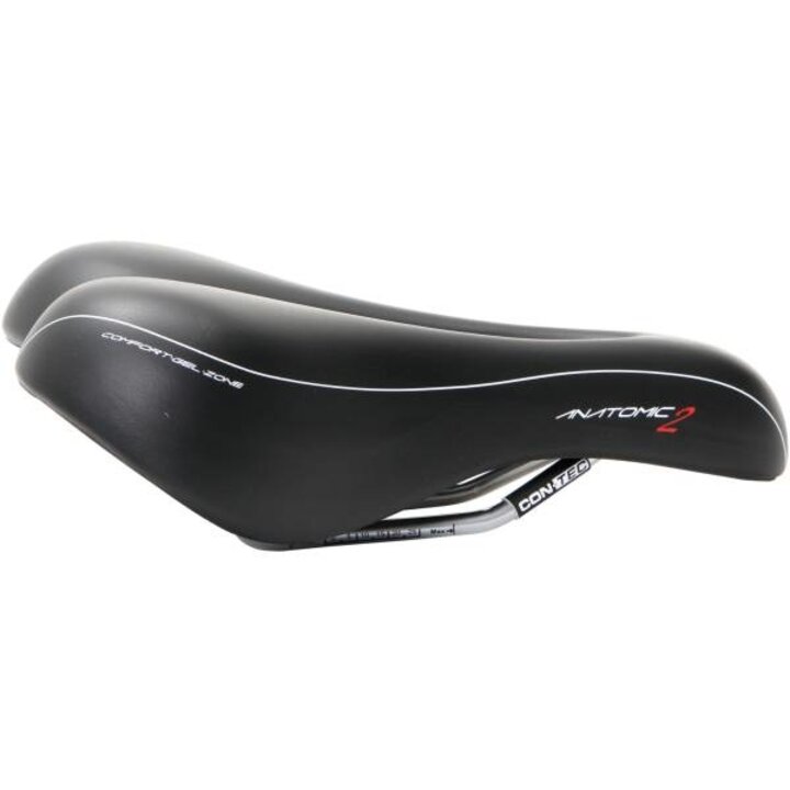 Contec Fietszadel Anatomic 2 - Trekking Zone Cut - Dames - Zwart