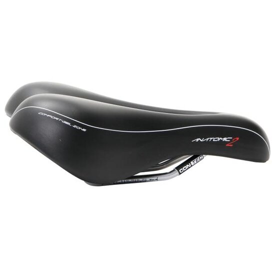 Contec Fietszadel Anatomic 2 - Trekking Zone Cut - Dames - Zwart