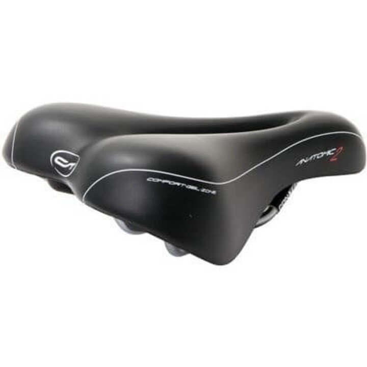 Contec Fietszadel Anatomic 2 - Trekking Zone Cut - Dames - Zwart
