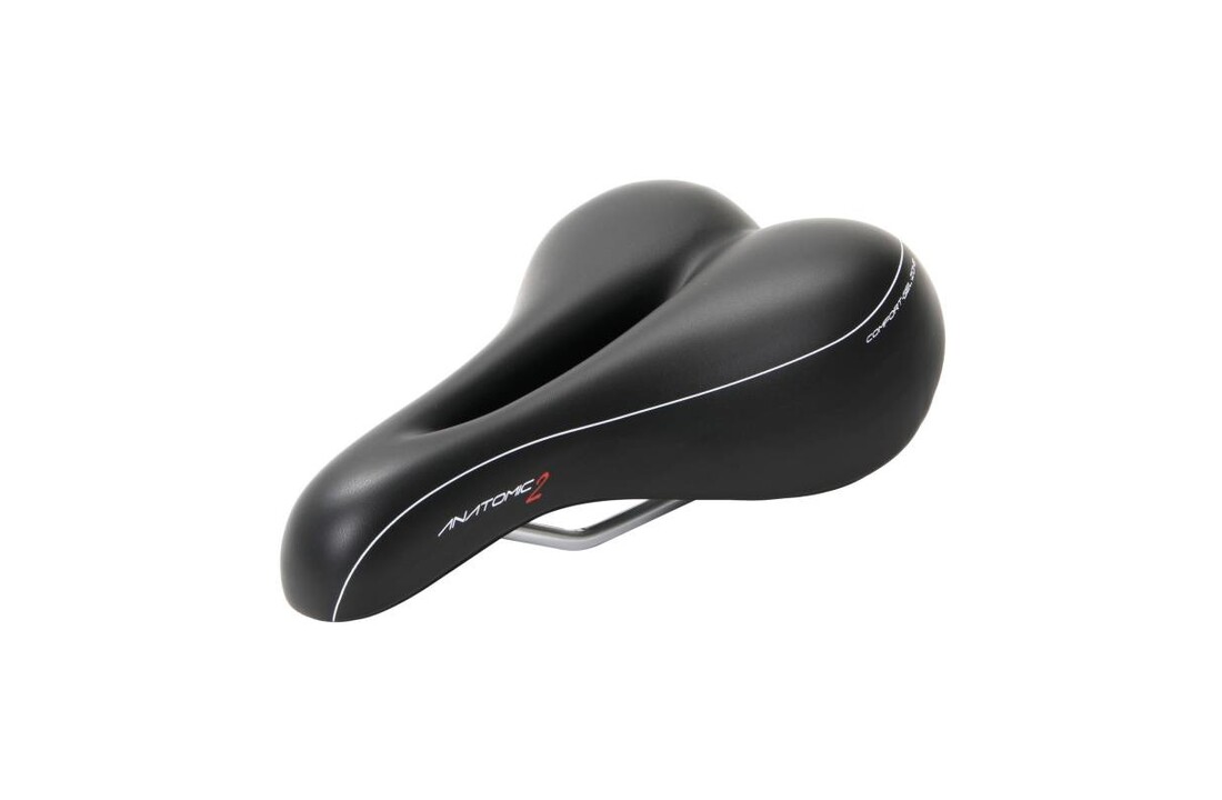 Contec Fietszadel Anatomic 2 - Trekking Zone Cut - Dames - Zwart
