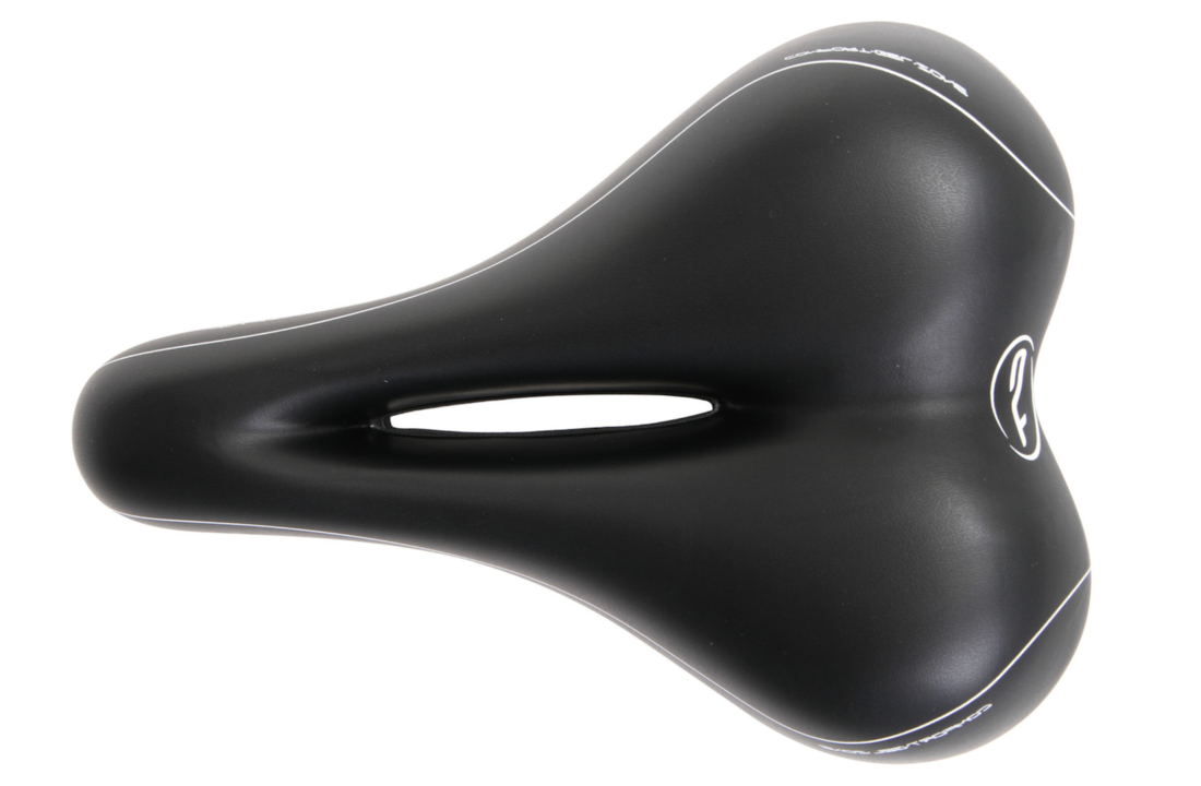 Contec Fietszadel Anatomic 2 - Trekking Zone Cut - Dames - Zwart