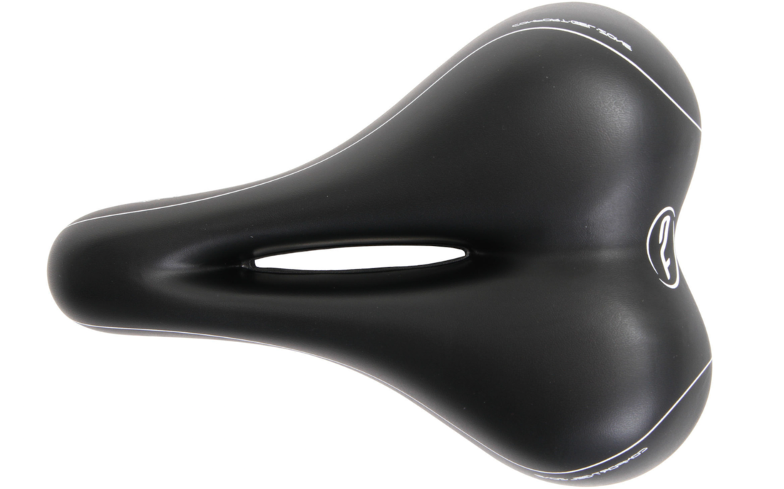 Contec Fietszadel Anatomic 2 - Trekking Zone Cut - Dames - Zwart