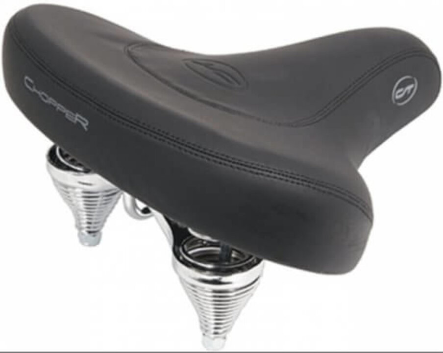 Contec Fietszadel Chopper - Unisex - Zwart