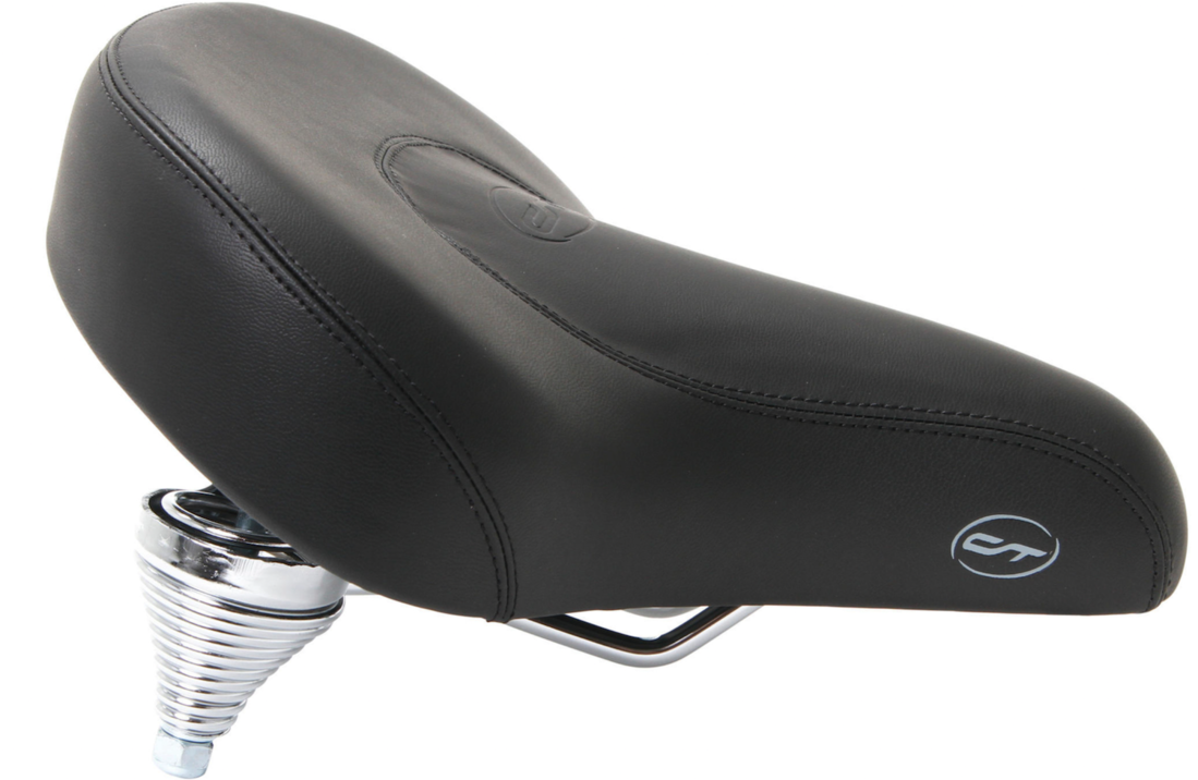 Contec Fietszadel Chopper - Unisex - Zwart