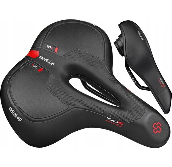 Wittkop Medicus Pro 3.0 Unisex Gelzadel - Zwart - Voorgevormde Gelpads