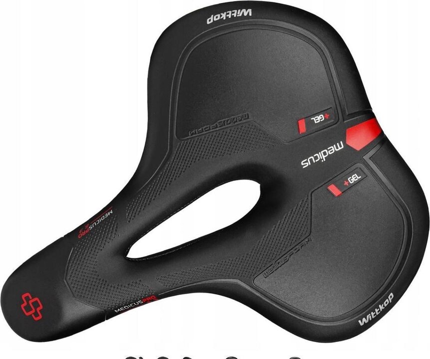 Wittkop Medicus Pro 3.0 Unisex Gelzadel - Zwart - Voorgevormde Gelpads