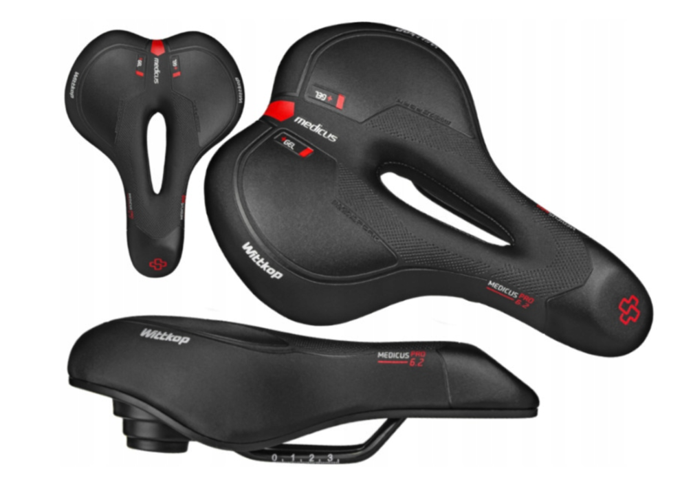 Wittkop Medicus Pro 2.0 Dames Gelzadel - Zwart - Voorgevormde Gelpads