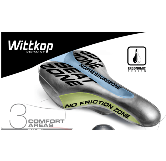 Wittkop 2.0 In Mould Gel Fietszadel - Dames - Waterdicht - Gratis Zadelstrop