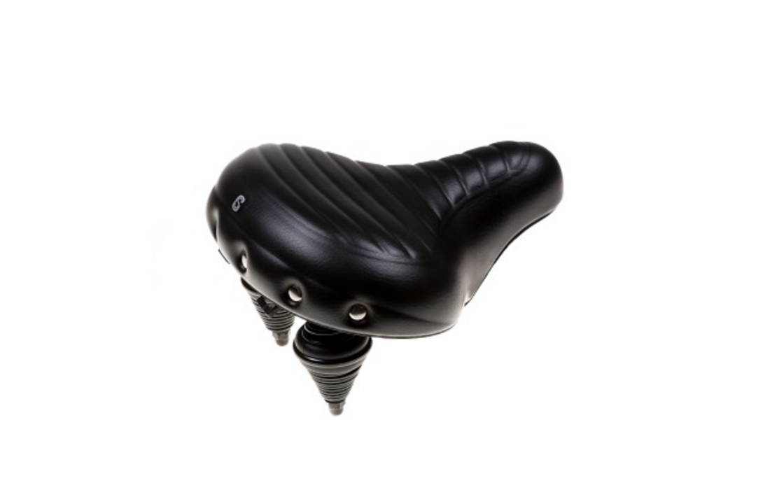Selle Comfort Drifter Fietszadel Wave - Zwart - Met Hangveren