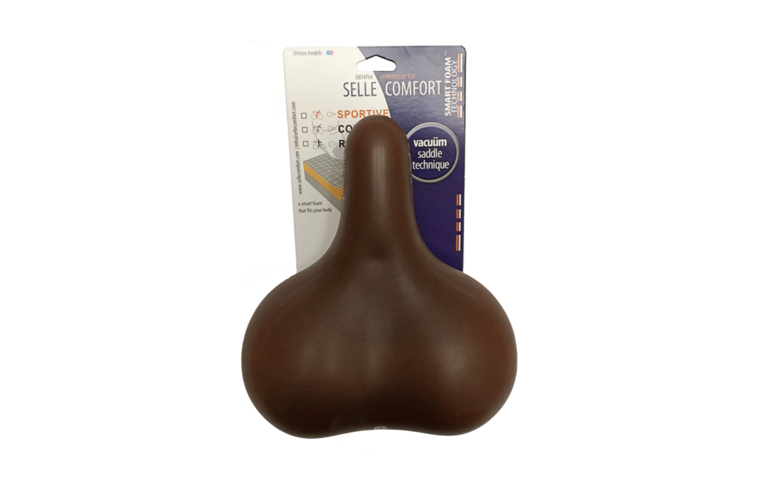 Selle Comfort Catana Fietszadel - Bruin - Met Smart Foam Techniek