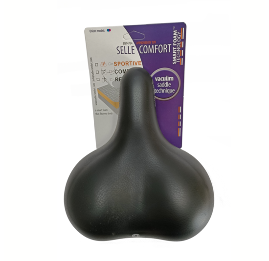 Selle Comfort Catana Fietszadel - Zwart - Met Smart Foam Techniek