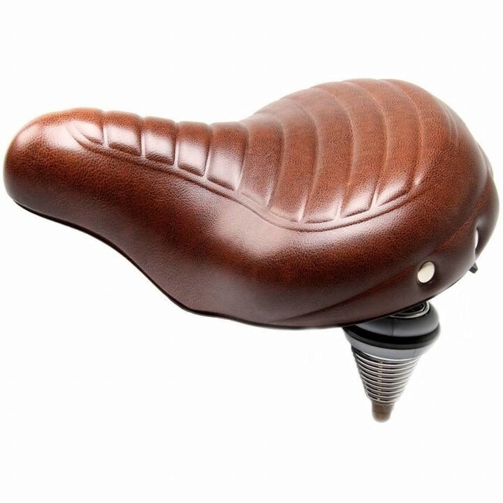 Selle Comfort Drifter Fietszadel Wave - Bruin - Met Hangveren