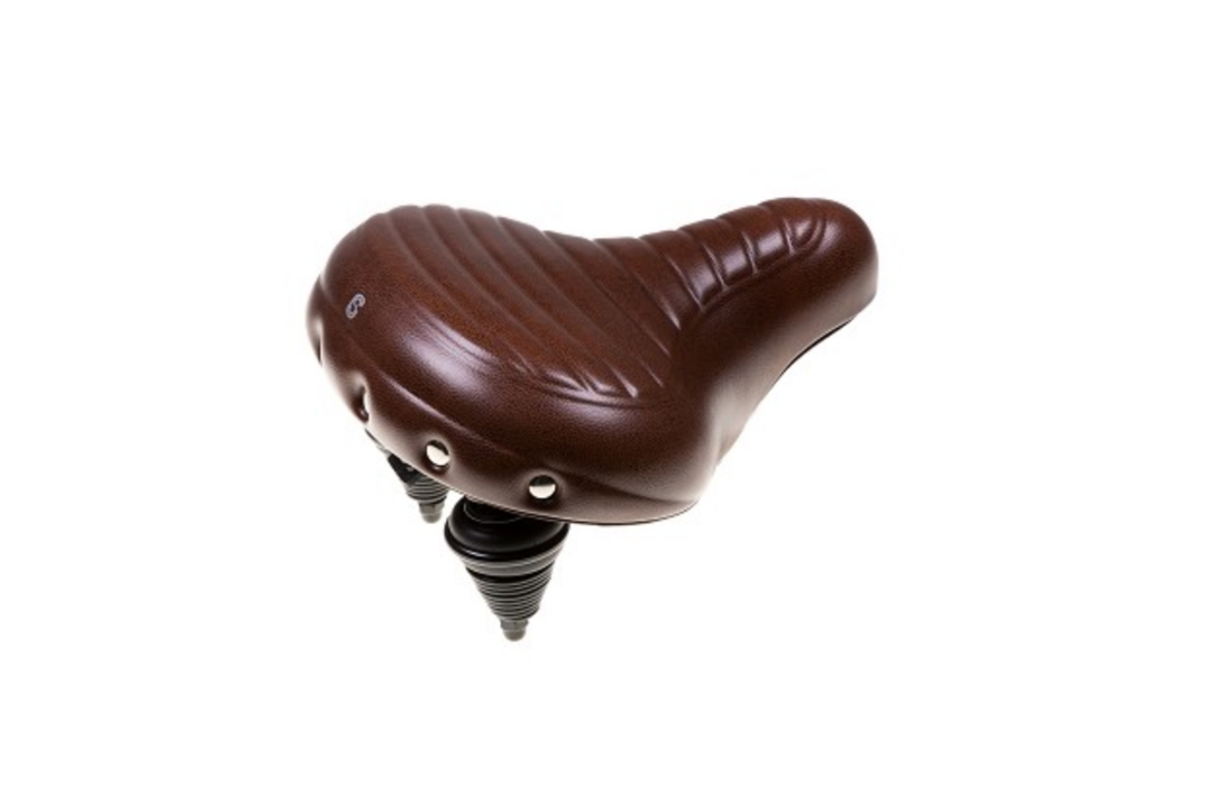 Selle Comfort Drifter Fietszadel Wave - Bruin - Met Hangveren