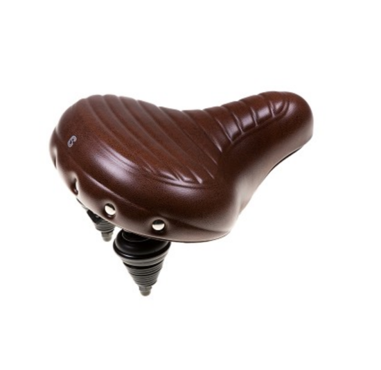 Selle Comfort Drifter Fietszadel Wave - Bruin - Met Hangveren