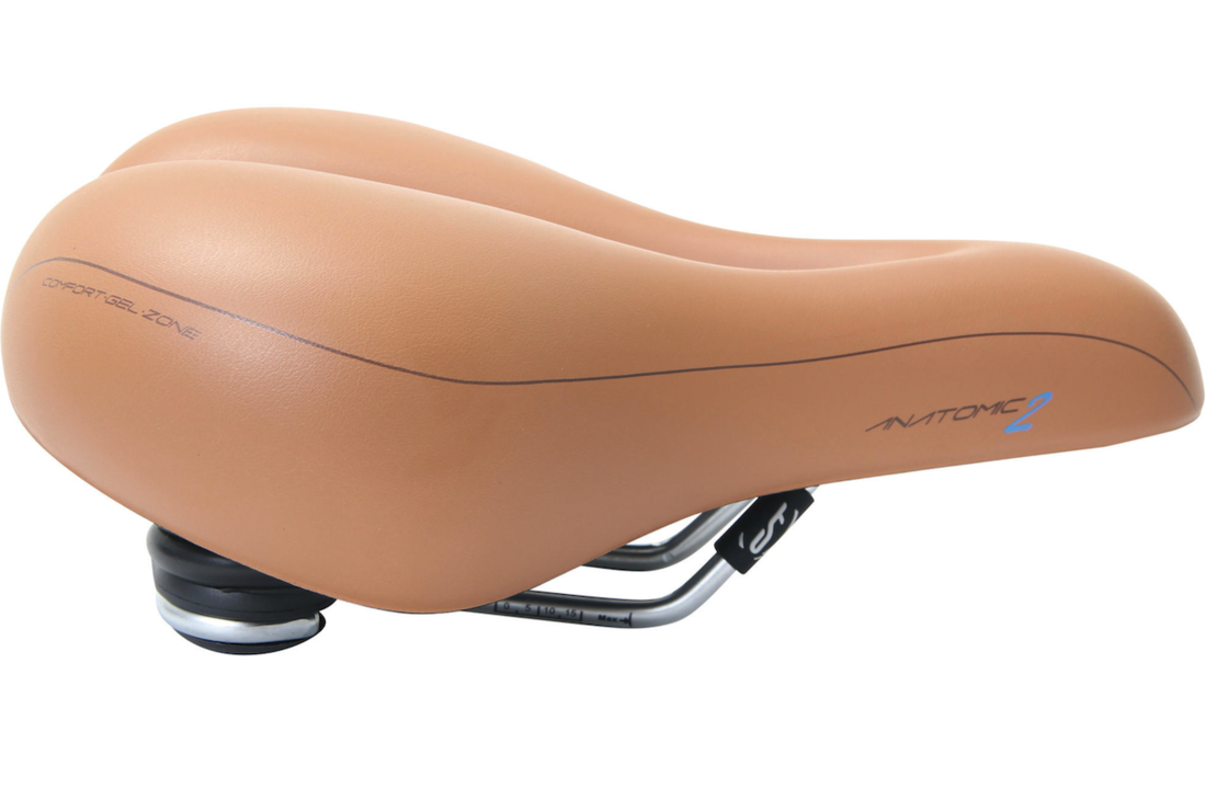 Contec City Zone Cut Anatomic 2 Unisex Fietszadel Lichtbruin