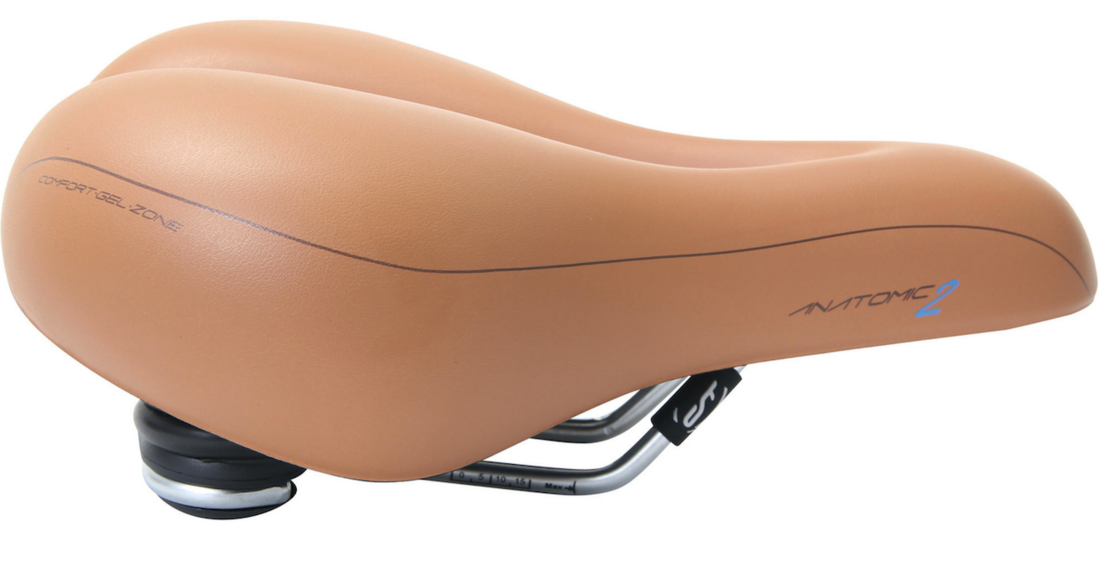 Contec City Zone Cut Anatomic 2 Unisex Fietszadel Lichtbruin