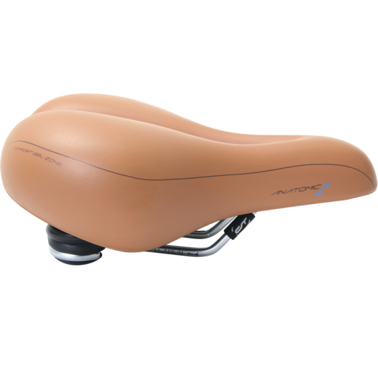 Contec City Zone Cut Anatomic 2 Unisex Fietszadel Lichtbruin