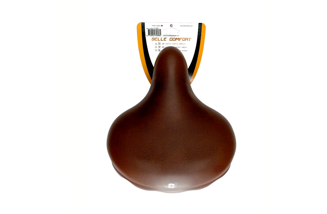 Selle Comfort Drifter Fietszadel – Bruin – Met Hangveren
