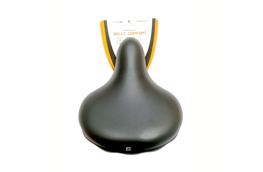 Selle Comfort Drifter Fietszadel - Zwart - Met Hangveren