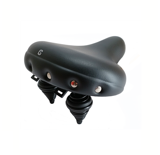 Selle Comfort Drifter Fietszadel - Zwart - Met Hangveren
