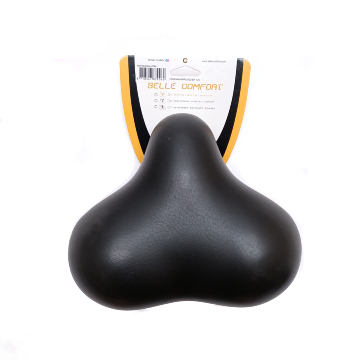 Selle Comfort Rocky zadel / Fietszadel Met Punt- Zwart