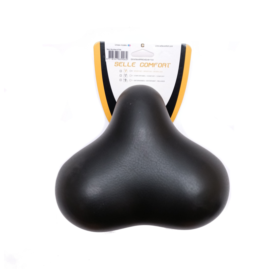 Selle Comfort Rocky zadel / Fietszadel Met Punt- Zwart