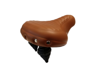 Selle Comfort Drifter Fietszadel - Wave Lichtbruin