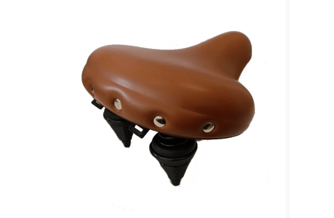 Selle Comfort Drifter Fietszadel - Lichtbruin - Met Hangveren