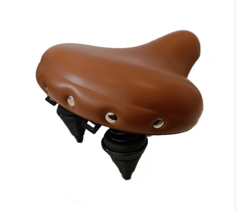 Selle Comfort Drifter Fietszadel - Lichtbruin - Met Hangveren