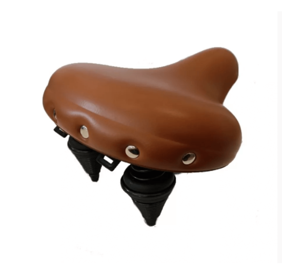 Selle Comfort Drifter Fietszadel - Lichtbruin - Met Hangveren